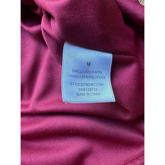 Blue Rain Womens Magenta Pink V-Neck Tunic Top Soft Blouse Size M Medium EUC - Picture 6 of 8
